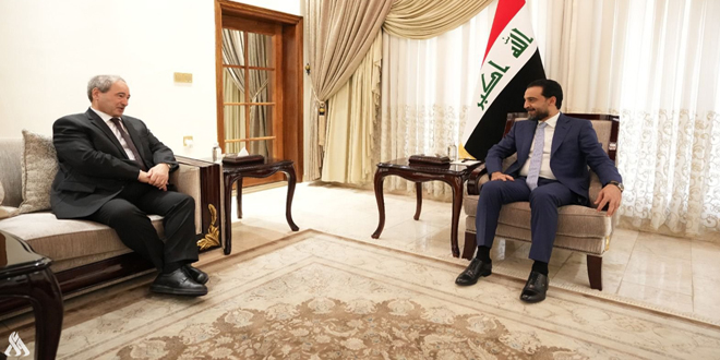 المقداد والحلبوسي يبحثان تعزيز التعاون الثنائي خاصة في المجال البرلماني