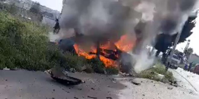 استشهاد لبناني بعدوان إسرائيلي استهدف سيارة على طريق البازورية